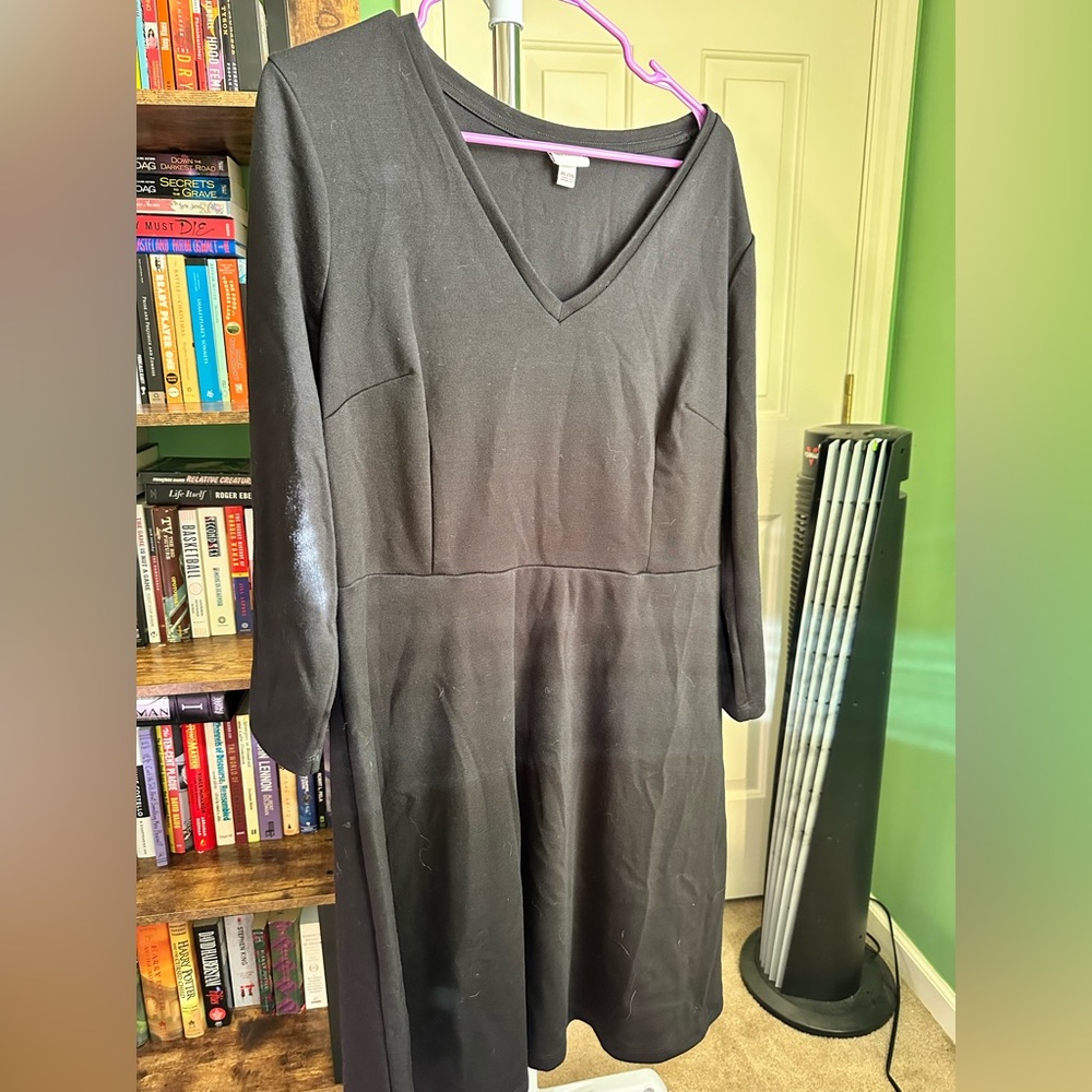 Merona (Target) black midi length dress
